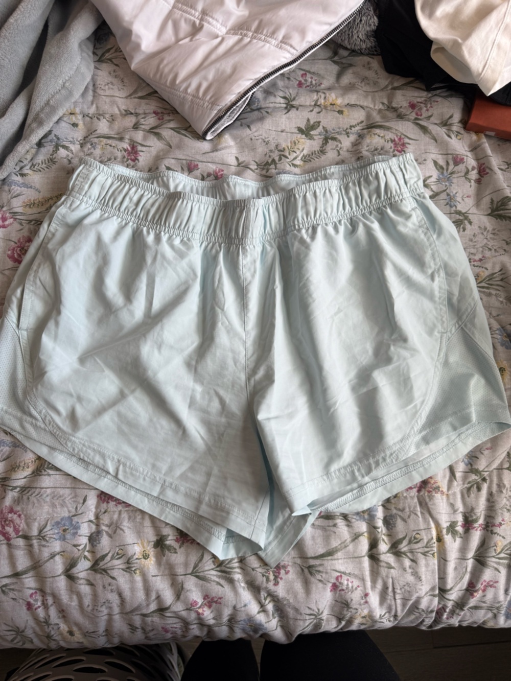 Athleta Pale Blue Running Shorts